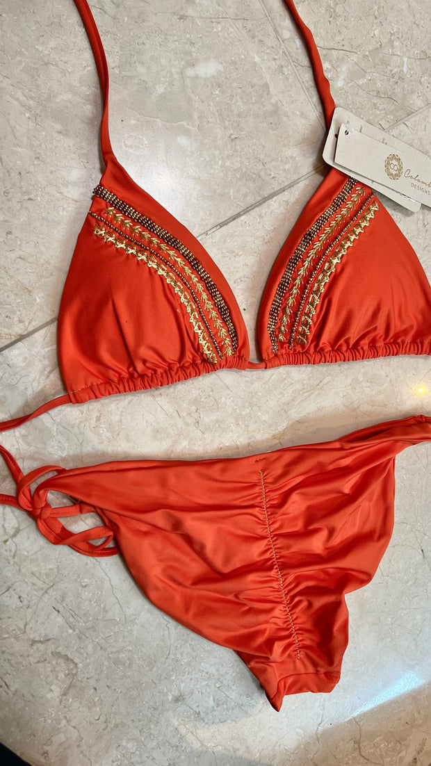 Rio Bikini Top | Orange